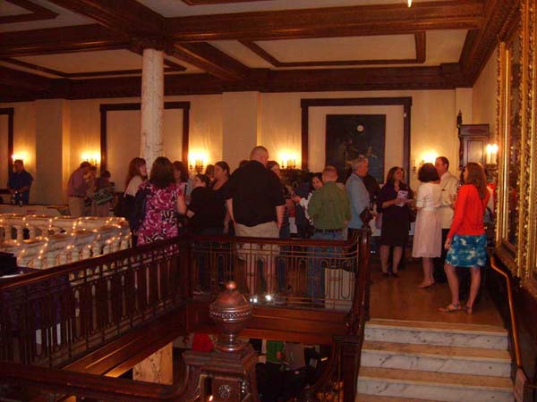 Views of actual wine and dessert tasting